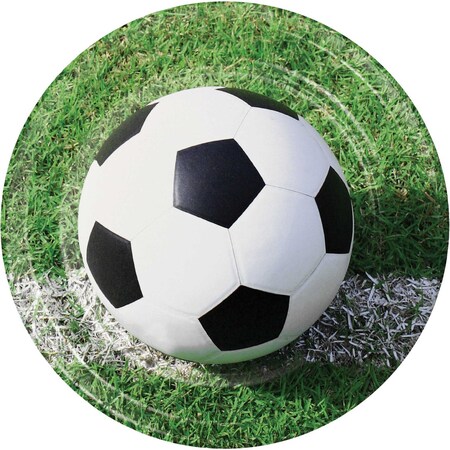 Creative Converting Soccer Paper Plates, 9", 96PK 427966